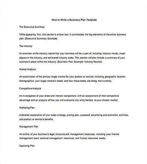 Business Plan Outline Template 的图像结果