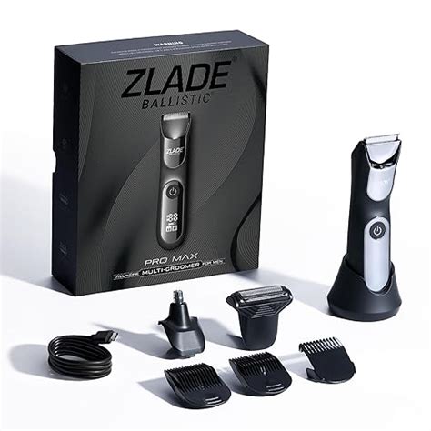 Zlade Ballistic Pro Max All in One Trimmer for Men | Beard, Body, Nose ...