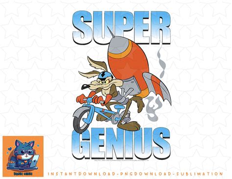 Looney Tunes Wile E. Coyote Super Genius png, sublimation, d - Inspire ...