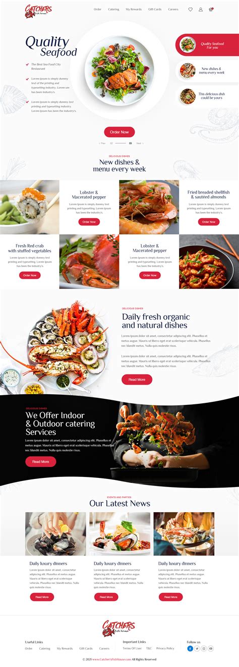 Restaurant Website Design 的图像结果
