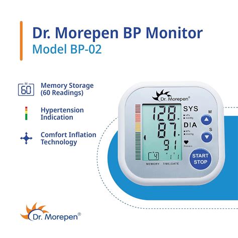 Dr. Morepen BP Monitor – Upper Arm & Digital BP Monitor – Algorithm