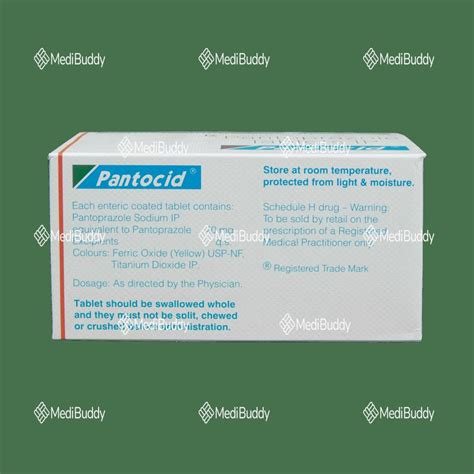 Pantocid Tablet: Price, Uses, Side Effects & How to Use - MediBuddy