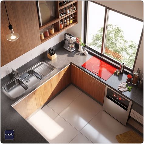 Contemporary Kitchen Design for Indian Cooking – Ongrid Design