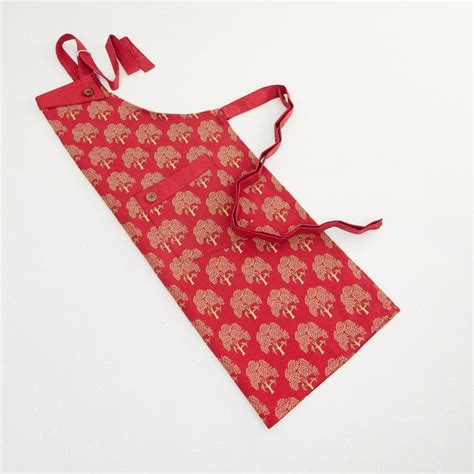 Buy Mandarin Hibiscuse Printed Cotton Apron from Home Centre at just ...