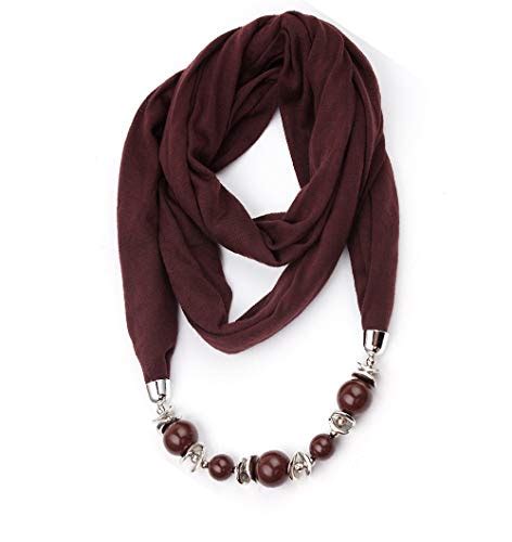 MAC LAWRENCE Fashion Pendant Scarf Necklace Stole Dupatta Stoles ...