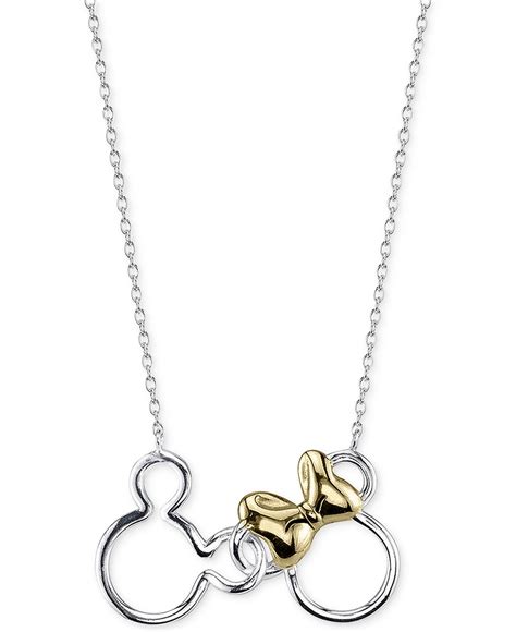 Swarovski Minnie Mouse Necklace - Elan Silver Necklaces