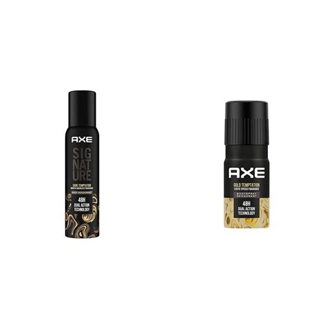 Buy AXE Signature Dark Temptation Body Perfume for Men, 154 Ml And Gold ...
