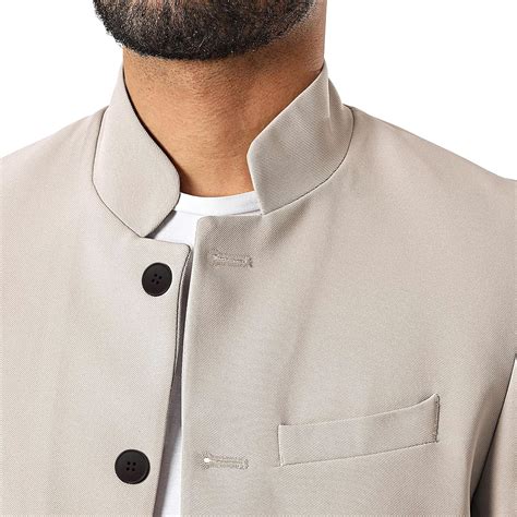 Amazon.com: Mens Casual Suit Blazer Jackets Stand Mandarin Collar ...