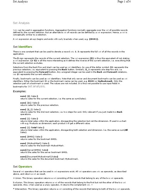 Image result for Set Analysis Tutorial