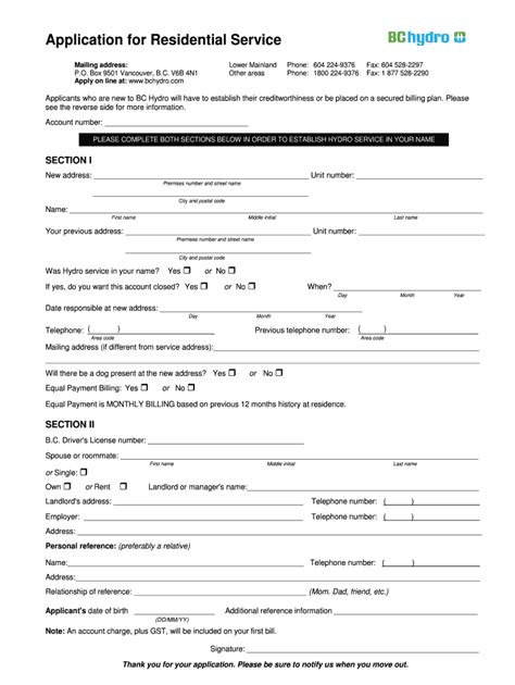 Fillable Online Payment options for Electrical Service Design ... - BC ...