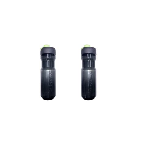 Decathlon - Plastic Bottle Set, 750 ml (Set of 2) (Black with Green ...