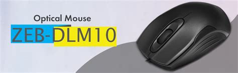 Amazon.in: Buy Zebronics Zeb-DLM10 USB Wired Mouse, 4 Buttons, Up to ...