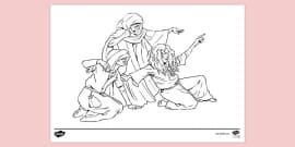 Banquo Ghost Colouring Sheet | Colouring Sheets - Twinkl