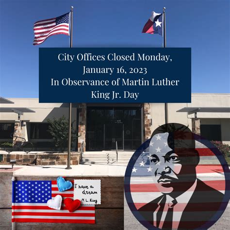 City Offices Closed In Observance for Martin Luther King Jr. Day | Leon ...