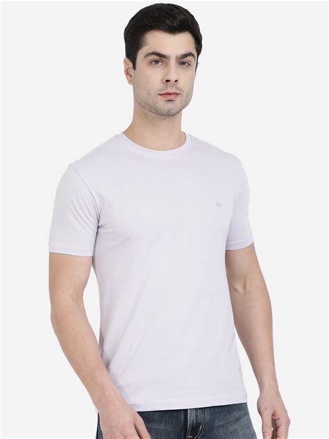 Buy JADE BLUE Men Grey Cotton Slim Fit T Shirt - Tshirts for Men 17573304 | Myntra