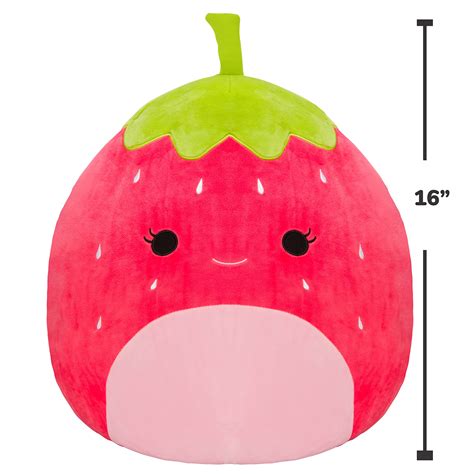 Buy Squishmallow 16" Scarlet The Strawberry Plush - Cute and Soft ...