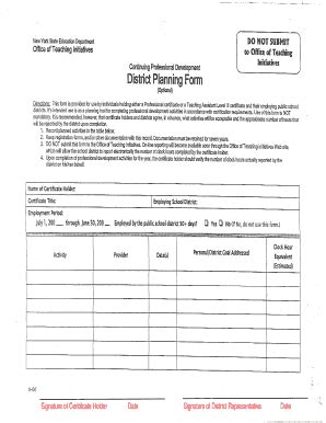 Fillable Online tullyschools Professional Development Hours Form ...