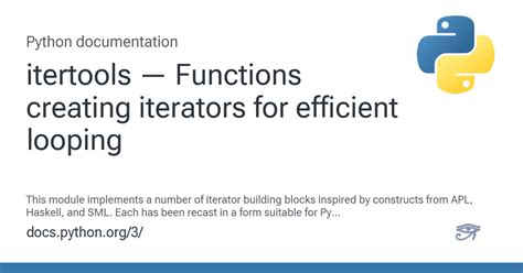 Image result for Itertools in Python