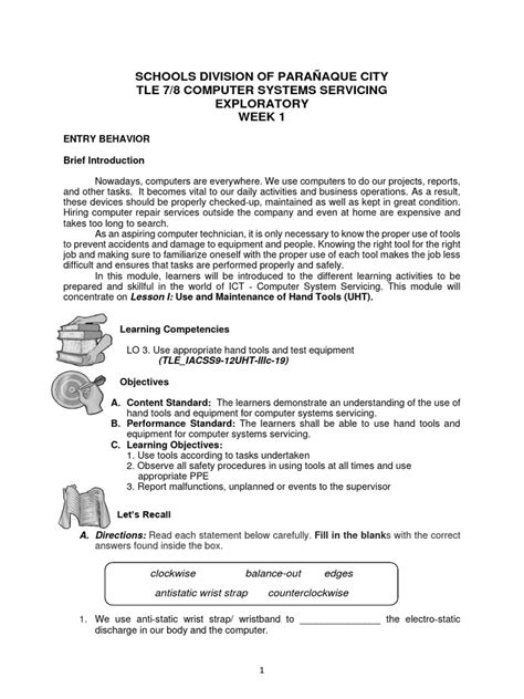 Image result for Tle Module Grade 8