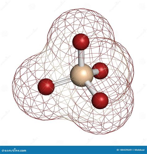 Orthosilicate (silicon Tetroxide, Silicate) Anion, Chemical Structure ...