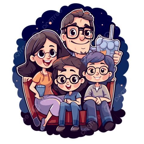 Kids Movie Night Clipart