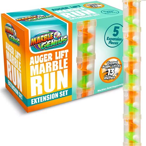Auger Lift Extension: Marble Run Auger Accessory Set - Neon