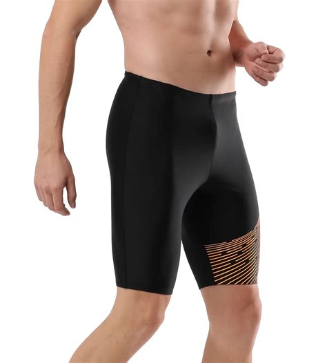 Buy Speedo Medley Logo Jammer Black-Mandarin-Peel Swimwear Online ...