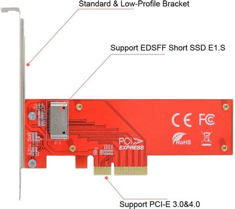 Buy chenyang CY PCIe NVMe Ruler 1U GEN-Z EDSFF Short SSD E1.S to PCI-E ...