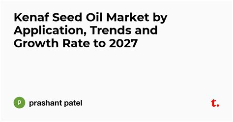Kenaf Seed Oil Market by Application, Trends and Growth Rate to 2027 ...