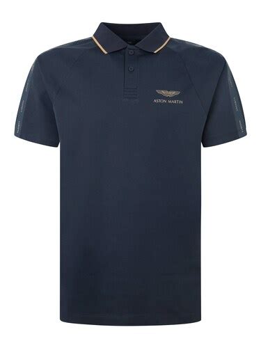 Buy Men Navy Logo Printed Polos Online at The Collective - 782698