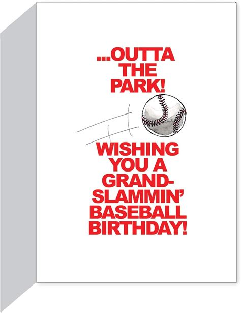 Buy Play Strong Baseball Birthday Card 1-Pack (5x7) Power Player ...