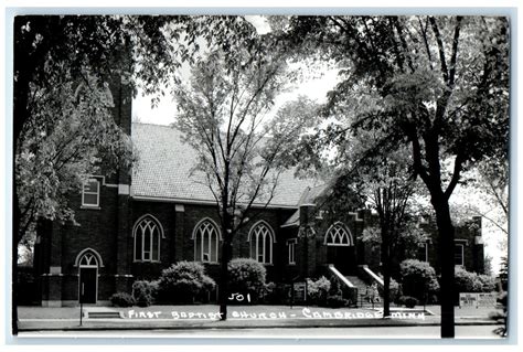 c1950's First Baptist Church Cambridge Minnesota MN RPPC Photo Vintage ...