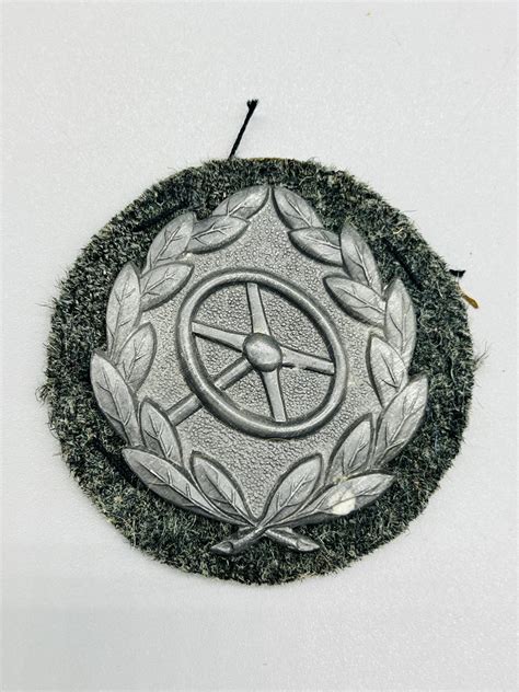 Driver's Proficiency Badge Silver I WW2 German Militaria Collectables