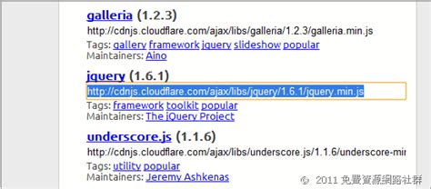 JavaScript CDN 的图像结果