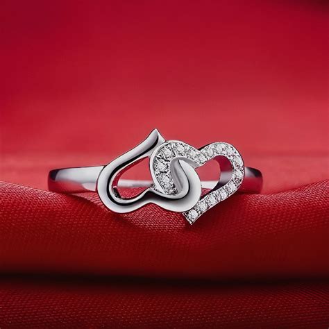 Silver Linked Heart Ring – GIFTED BEAUTY®️