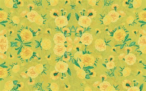Download wallpaper 1920x1200 flowers, patterns, yellow, texture ...
