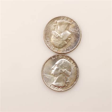 1964 U.S. Silver Quarters, 2 Pieces | Property Room
