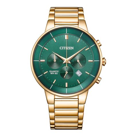 CITIZEN QUARTZ GENTS WATCH GREEN DIAL - AN8223-54X – The Watch Factory