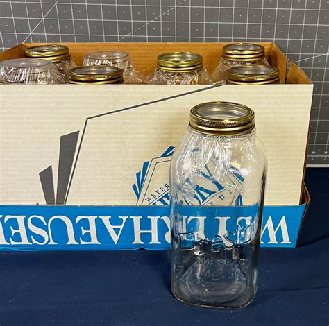 8 Presto and Kerr Mason Jars Half Gallon | EstateSales.org