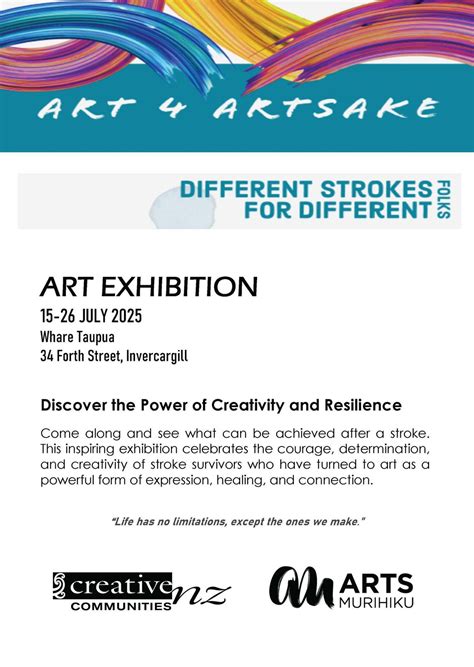 Art 4 Artsake Exhibition, 34 Forth Street, 9810, Invercargill, 21 July ...