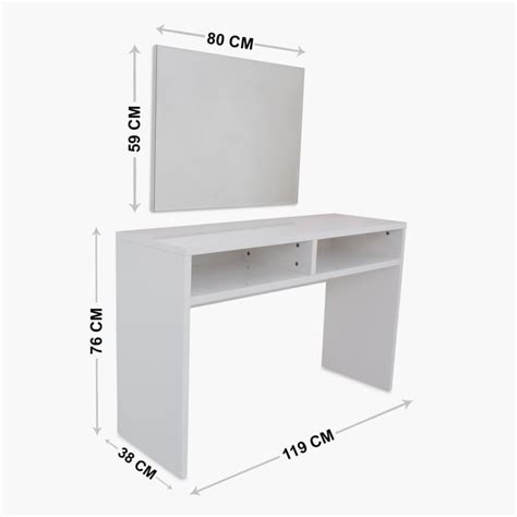 Buy Alaska Console Table with Mirror - White from Home Centre at just ...