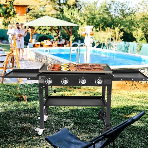 BAYUELSWU Flat Top Grill 36-Inch Outdoor Griddle with 4 India | Ubuy
