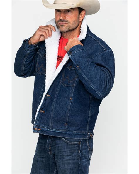 Wrangler Men's Sherpa Lined Denim Jacket | Sherpa lined denim jacket ...