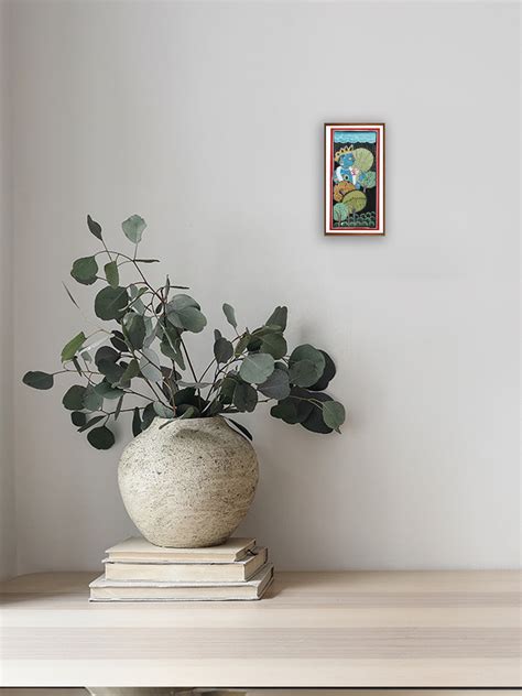 Buy Lord Krishna Basohli Painting | Buy Basohli Art Online | Memeraki