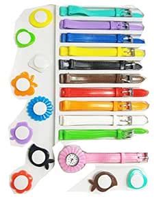 faas Stainless Steel Analogue Girl's Watch (Multicolored Dial & Strap ...
