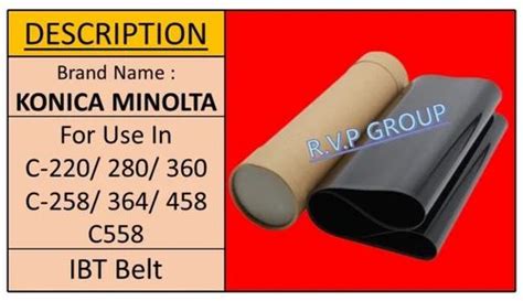 Konica Minolta IBT Belt & Transfer Belt - Konica Minolta C-224/ 284 ...