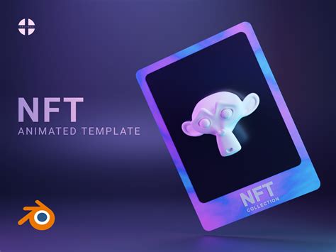 NFT collectible card template for Blender (.blend file) by Priymak on ...