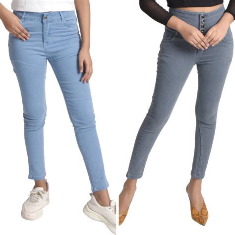 TRAFFICJAM Regular Women Light Blue, Grey Jeans - Buy TRAFFICJAM ...