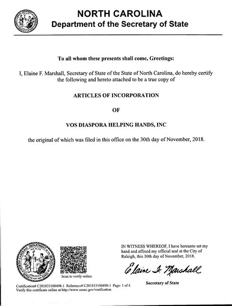 美国公司章程公证认证（Certificate of incorporation ）领事馆认证 | 中国领事代理服务中心