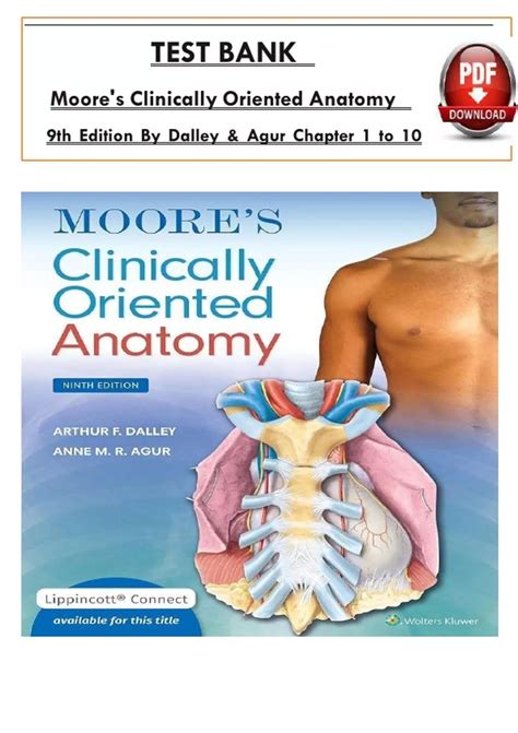 FULL Test Bank for Moore's Clinically Oriented Anatomy 9th Edition By ...